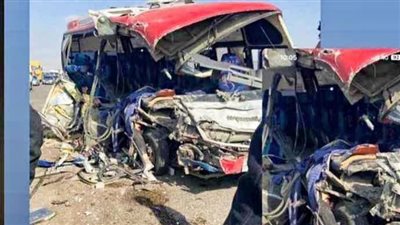 مصرع 5 طلاب وسائق من الجامعة الروسية.. وإصابة 9 آخرين في حادث تصادم.. أخبار الحوادث