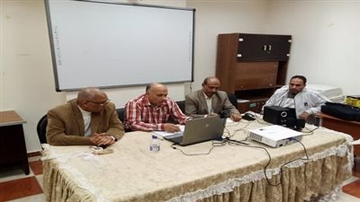 تعليم مطروح | وكيل تعليم مطروح يناقش الاستعدادات النهائية لامتحان الفصل الدراسي الثاني