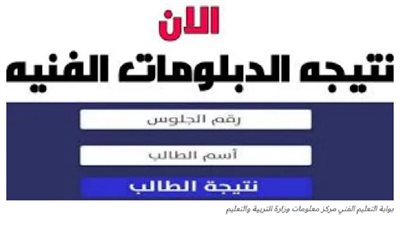 برقم الجلوس.. التعليم تتيح رابط نتيجة الدبلومات الفنية 2024.. ووصول الشهادات إلي المدارس