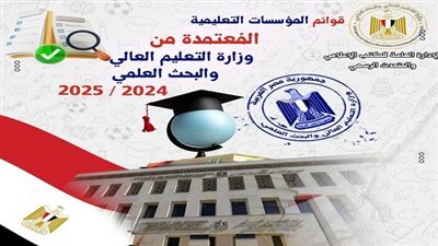  تنسيق الجامعات 2024| تعرف علي قوائم مؤسسات التعليم العالي المعتمدة
