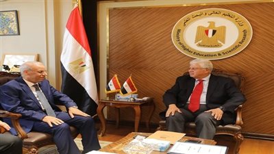 وزير التعليم العالي والسفير العراقي الجديد يتفقان على تعزيز الشراكة الأكاديمية والبحثية بين البلدين