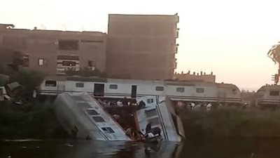 حادث قطار اليوم | أول تعليق من وزارة النقل بشأن تفاصيل واقعة تصادم قطارين بالمنيا
