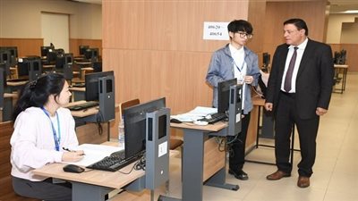 514 طالبًا يشاركون في اختبارات اللغة الصينية داخل جامعة عين شمس