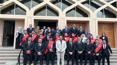 طلاب جامعة سوهاج في زيارة تاريخية لمحكمتي النقض والاستئناف