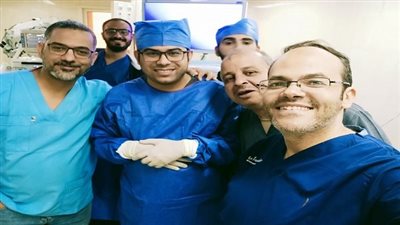 مستشفى جامعة سوهاج تنجح في إجراء جراحة دقيقة بالأذن لمصاب فلسطيني من غزة