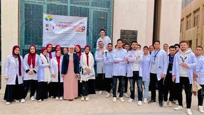 جامعة حلوان تطلق قافلة صحية توعوية لتعزيز الوعي المجتمعي