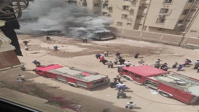 عاجل | حريق يلتهم باصات مدرسة حسام الدين المتكاملة بحدائق الأهرام والحماية المدنية تتدخل