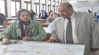 جولة تفقدية لنائب رئيس جامعة القاهرة لضبط وانتظام لجان الامتحانات