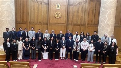 طلاب حقوق الجامعة الألمانية بالقاهرة في زيارة تدريبية للمحكمة الدستورية العليا