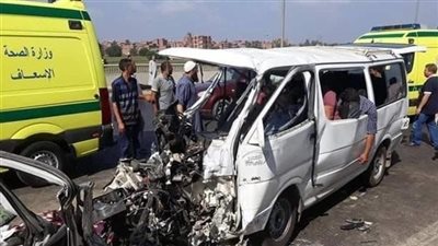 إصابة معلمين في حادث سير بطريق أسيوط - المنيا أثناء المشاركة في تصحيح الدبلومات الفنية