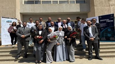 طلاب هندسة جامعة حلوان يبتكرون توأمة رقمية Digital Twin لمباني ذكية