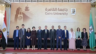 جامعة القاهرة تستقبل وفد الجمعية الصينية للتعليم العالي لبحث التعاون الأكاديمي
