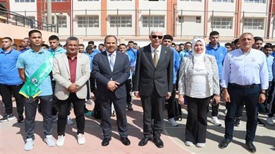 رئيس جامعة المنوفية يفتتح العام الدراسي ويهنئ طلاب كلية علوم الرياضة