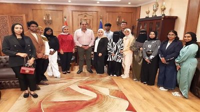 جامعة بورسعيد تستقبل طلاب الهند الوافدين