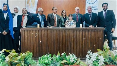 جامعة حلوان تحيي نصر أكتوبر بإرادة وطنية بكلية الآداب