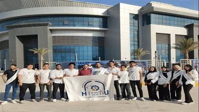 طلاب جامعة حلوان التكنولوجية الدولية يضيئون بطولة العالم البارالمبية 2025