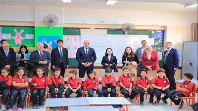أميرة من العائلة الإمبراطورية اليابانية تزور المدرسة المصرية اليابانية برفقة وزير التربية والتعليم
