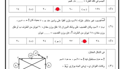 النموذج الاسترشادي الأول في الرياضيات التطبيقية بالاجابات للثانوية العامة 2026
