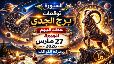 توقعات برج الجدي حظك اليوم الجمعة 27 مارس 2026 مفاجأت غير متوقعة تعيد رسم الأولويات بالكامل