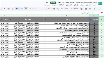 نتيجة الشهادة الإعدادية لمحافظة بورسعيد    
