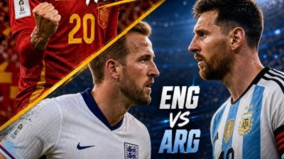 مباراة إنجلترا والأرجنتين    